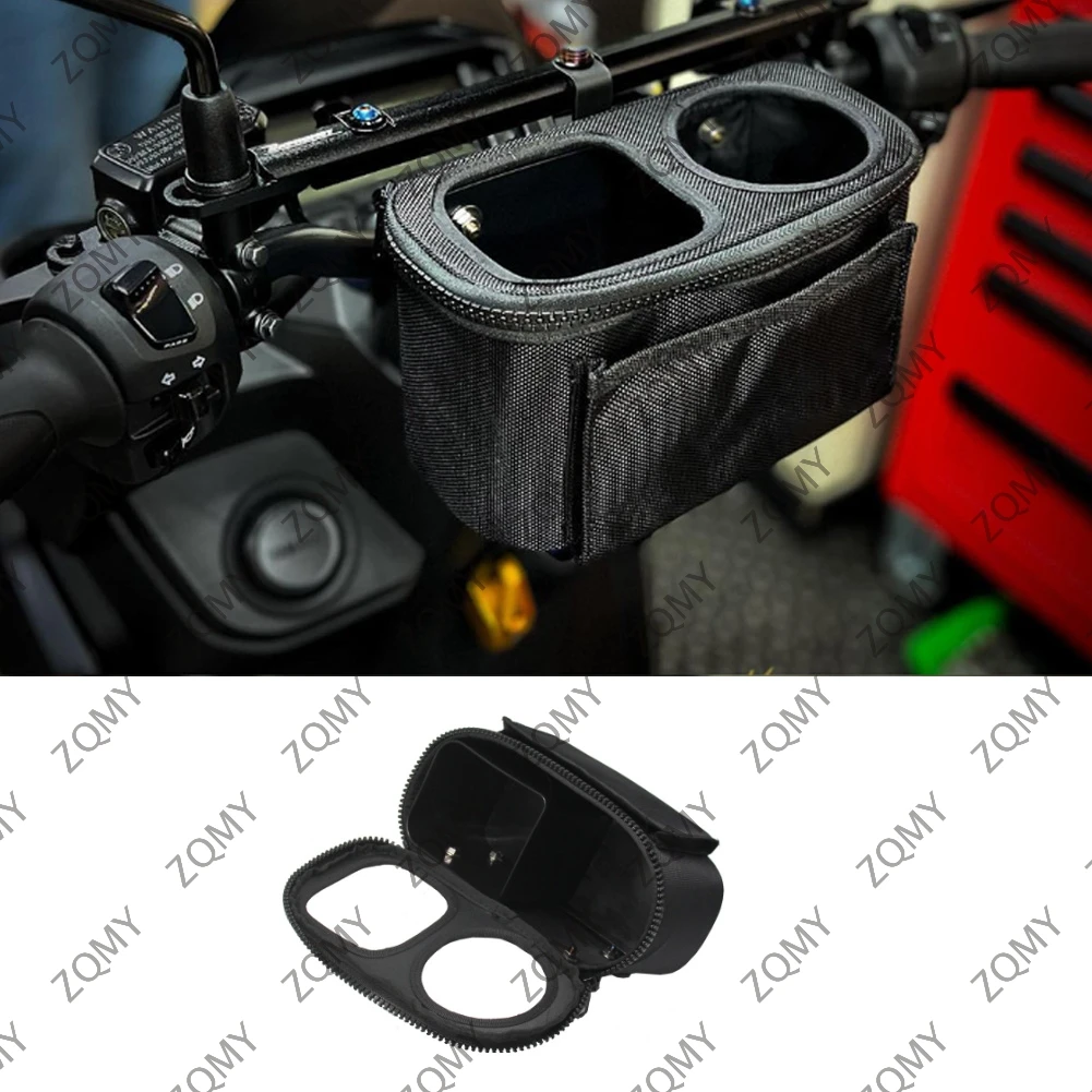 

1pcs Motorcycle Handlebar Water Cup Holder Bottle Bag For YAMAHA NMAX XMAX TMAX 530 500 SX DX