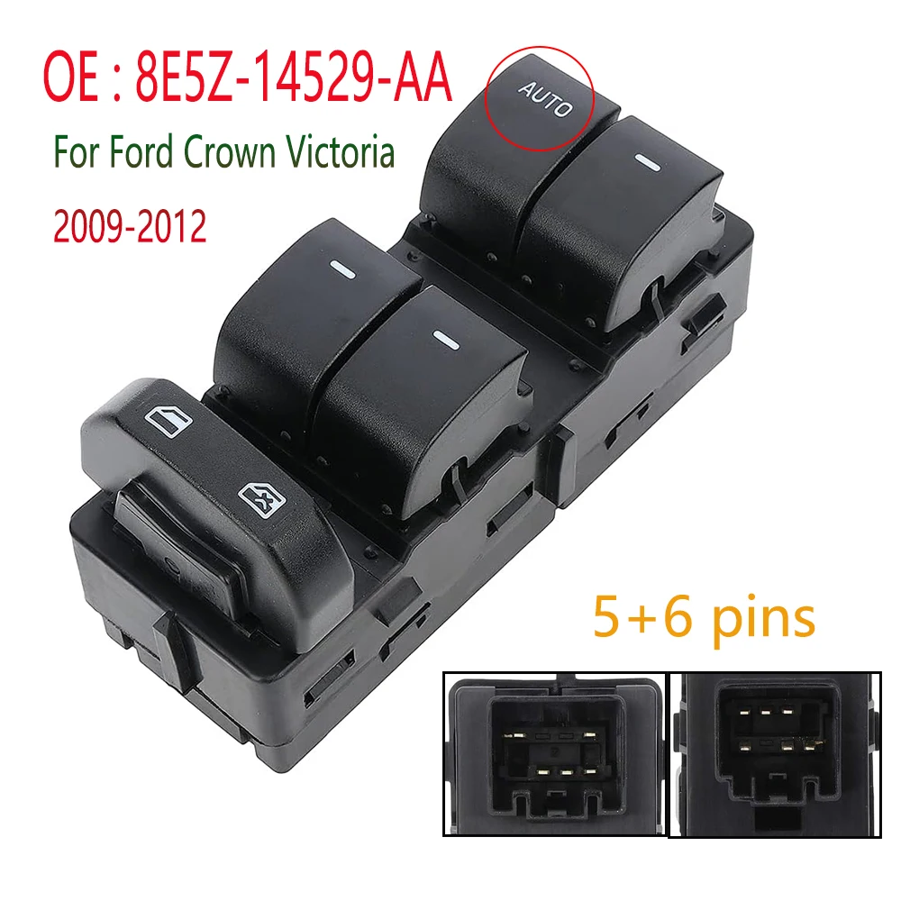 

Electric Window Switch Lifter Control Button Parts for Ford Crown Victoria F-250 F-350 Super Duty 2008 2009 2010 Car Accessories