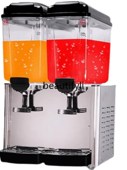 Double Cylinder Juice Machine Hot and Cold Dual-use Beverage Machine Commercial Fully Automatic Buffet Milk Tea Machine