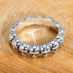 CAOSHI Hip Hop Style Finger Ring for Women/Men Punk Skull Jewelry Trendy Party Female Metallic Style Accessories for Unisex