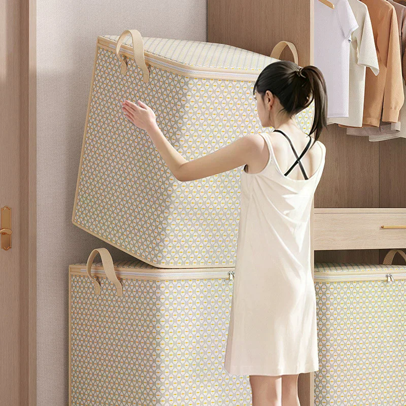 

Очень большая сумка для хранения — многофункциональная сумка для хранения постельных принадлежностей, одежды и нижнего белья на молнии, сумка для хранения под кроватью