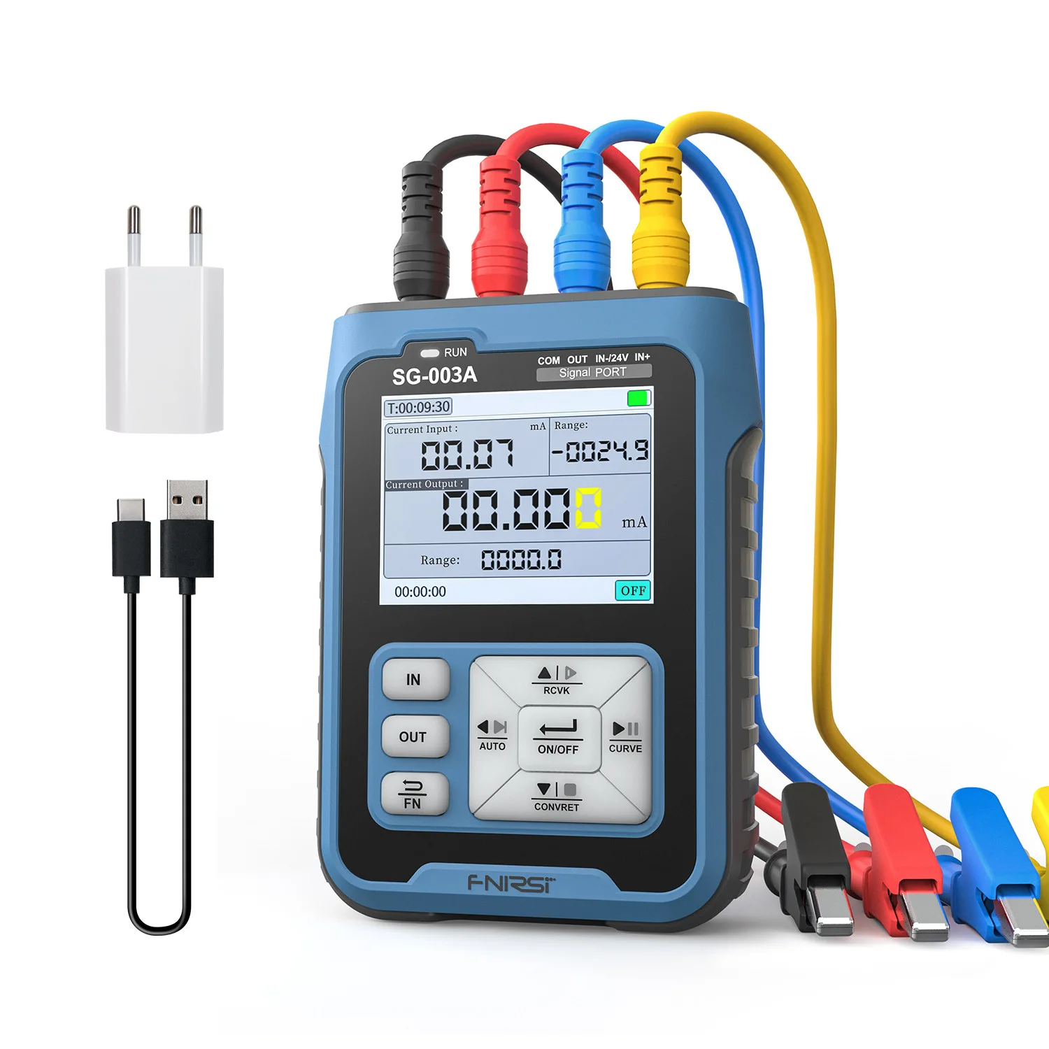 

FNIRSI SG-003A 0-10V Adjustable Current Voltage Simulator 4-20mA Signal Generator Transmitter Source Calibrator Transmission