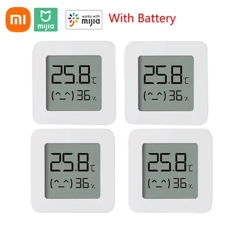 XIAOMI 온도계 2 Mijia 전기 블루투스 무선 스마트 습도계 온도계 온도 감지 MI Mijia Home APP
