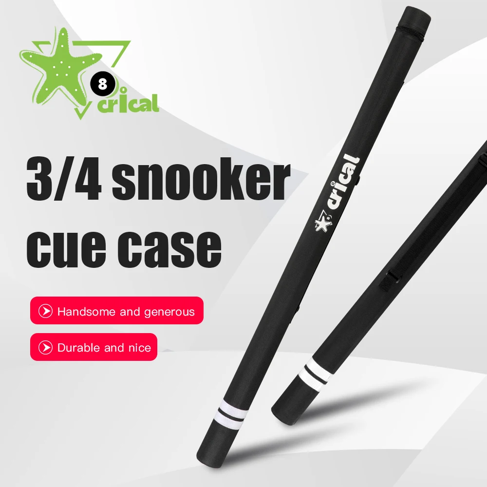 

CRICAL Cue Case 2 Holes 1*1 3/4 Rod Box Canvas Snooker Case Billiards Easy To Carry Cover Portable Durable Billiard Accessories