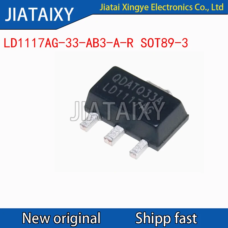 

10Pcs LD1117AG-33-AB3-A-R LD1117AG-33-AB3 LD1117AG SOT-89-3
