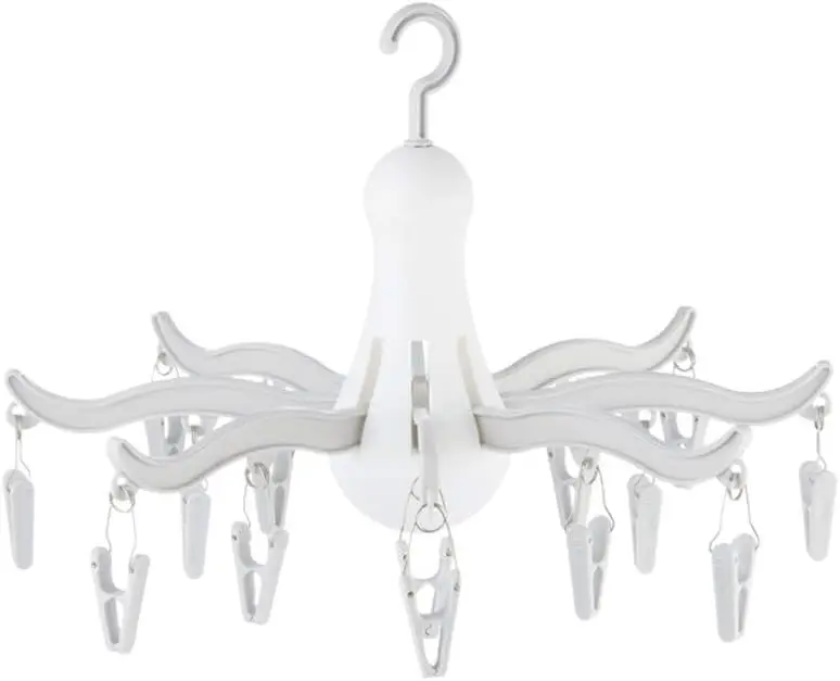 

16-Clip Octopus Hanger Foldable Drip Dryer Portable Underwear Hangers Space Saving