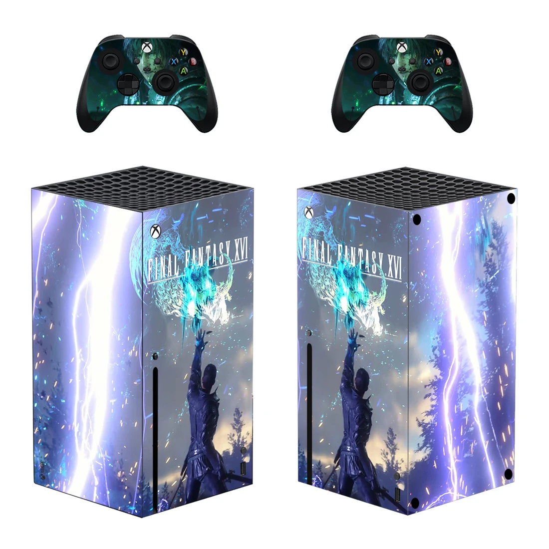 Final Fantasy Style Xbox Series X Skin Sticker for Console & 2 Controllers Decal Vinyl Protective Skins Style 1