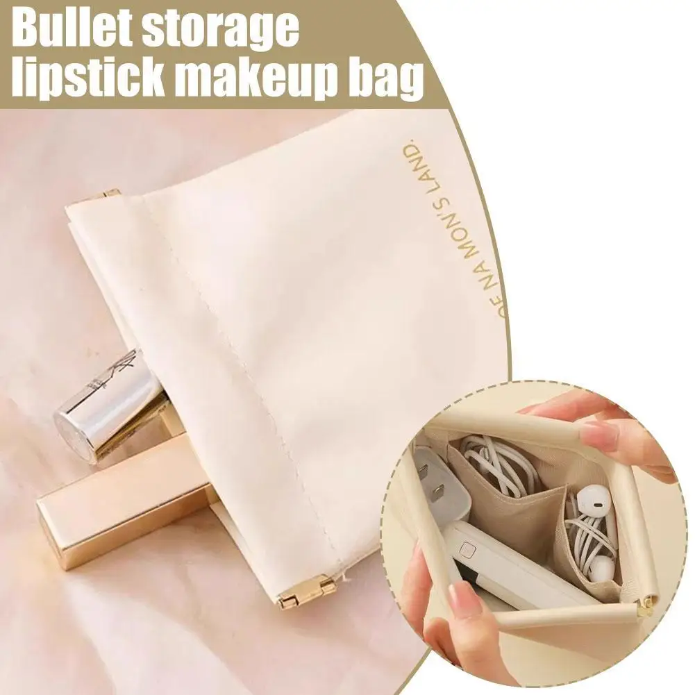 NEW 2 size Mini Portable PU Storage Bag Self-Closing Design Versatile Pouch for Wired Earphones, Lipstick & Small Accessories image 3