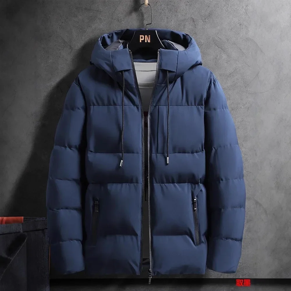 

Мужская хлопковая куртка с утолщенным капюшоном, зимняя верхняя одежда, теплая новинка 2025, повседневное пальто в стиле хлеба из материкового Китая