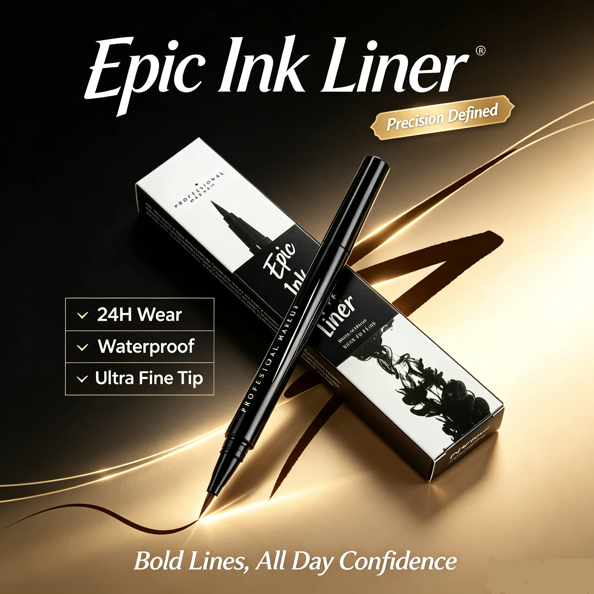 Correction Pen Fine - Delineador Líquido EPIC INK, Punta Ultrafina,