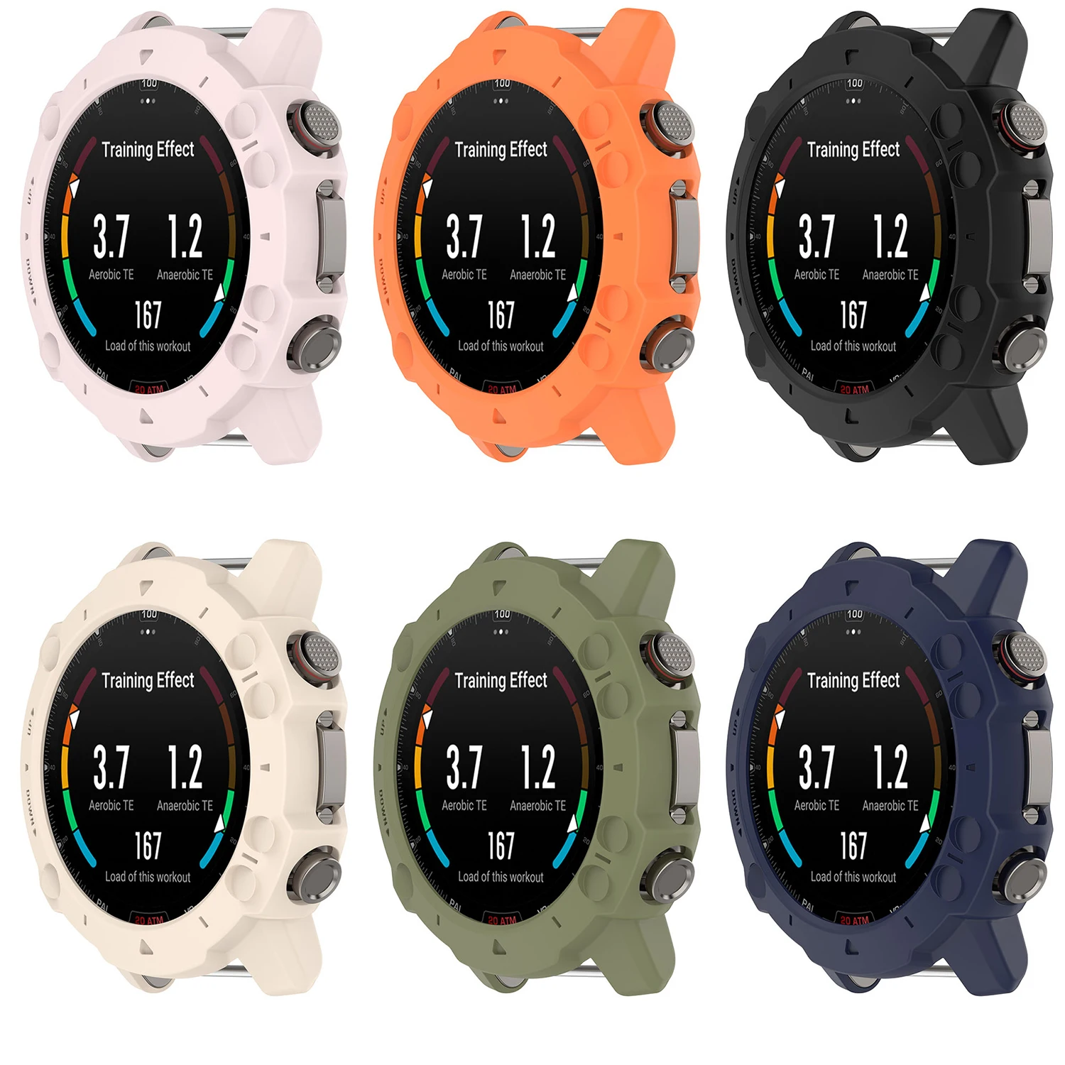 Borda macia escudo protetor de tela de vidro caso quadro filme para amazfit falcon esporte relógio inteligente capa protetora pára acessórios