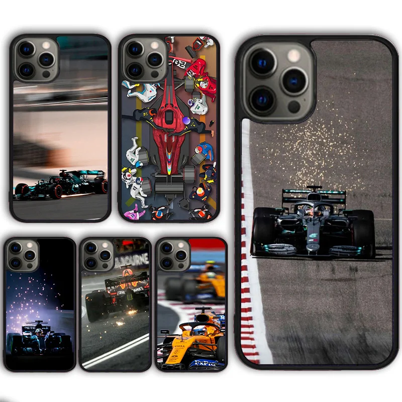 Formula 1 F1 Racing Circuit Phone Case For iPhone 14 15 16 13 12 Mini Max Cover For Apple 11 Pro Max 6 8 7 Plus SE2020 Coque