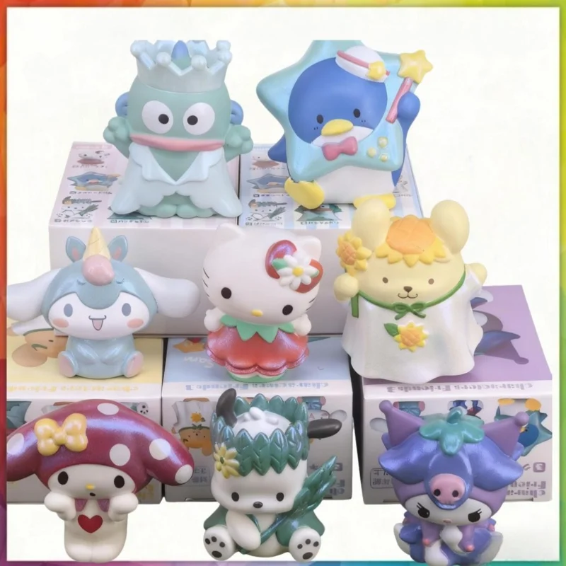 سانريو الأصدقاء الجيدين القرفة الكلب الأسماك القبيحة مرحبا كيتي كورومارو تمثال عرض صندوق ألعاب البيض تحصيل جديد #2