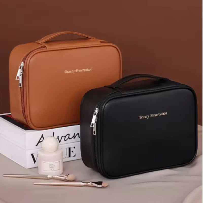 New Women's Cosmetic Bag Portable Storage Bag Large Capacity Luxury Makeup Bag Travel Organizer Essentials Toiletry Bags view 4