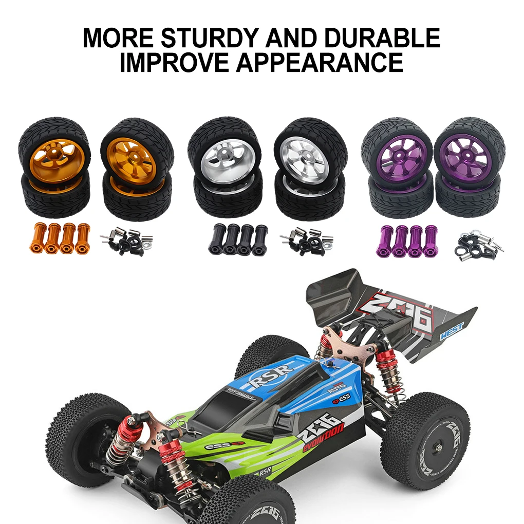 RCGOFOLLOW Aluminum Alloy Durable Wheel Rims Tyre Wear-resistant Rc Wheel Rims Tyre For 1/14 Rc Wheel Rims Tyre 144001