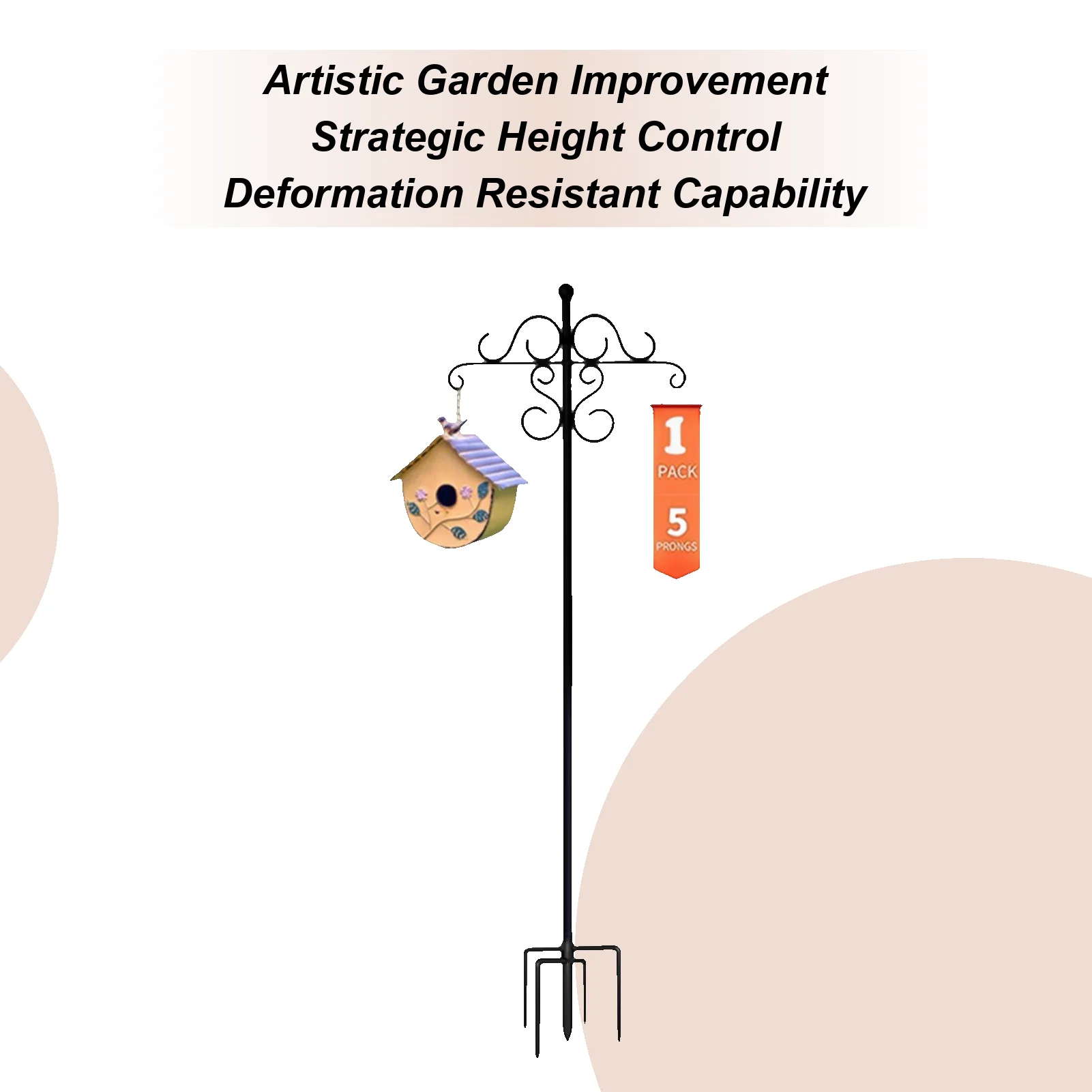 

Станция для кормления птиц, вешалка для цветов, подставка, несущая нагрузка на заднем дворе, вешалка для наблюдения за дикой природой для наружного двора