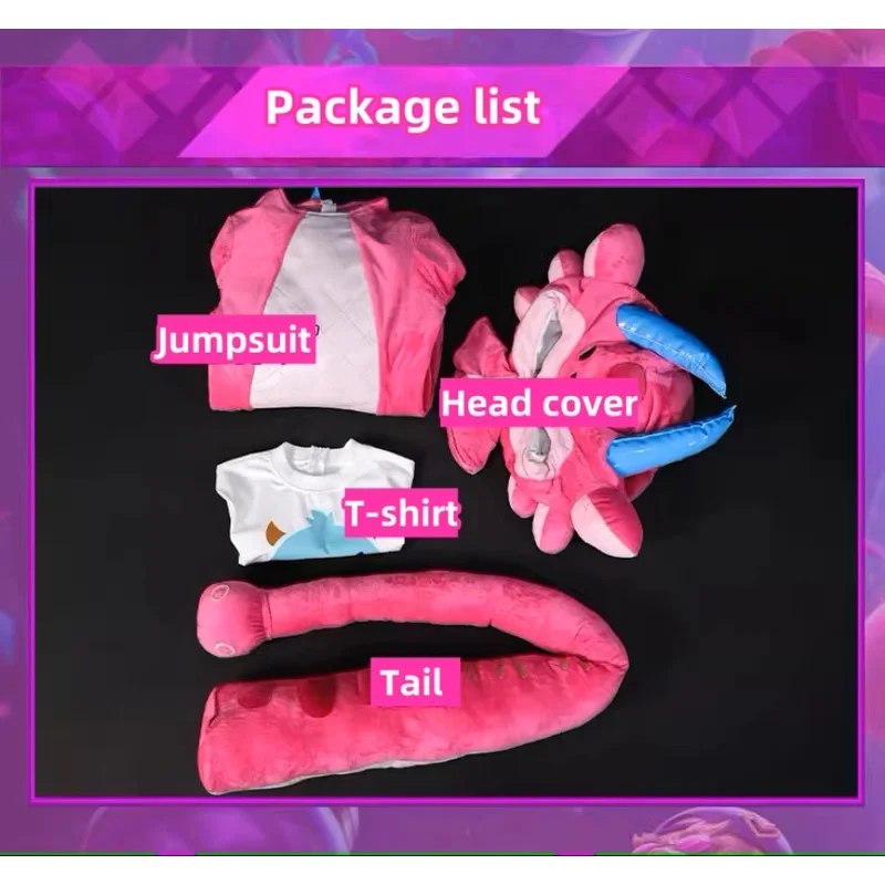 2025 aaa لعبة LOL Megathread زي النساء سوبر تأثيري المشجعين Neeko الوردي بذلة غطاء رأس الذيل دعوى هالوين C #6