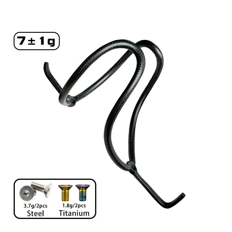 7g Ultraleichte Carbon-Flaschenhalter für Fahrräder | Wasserflaschenhalter für Rennrad/MTB | Mattierter/Glänzender Becher | Fahrradzubehör aus Titanlegierung – Detail 4