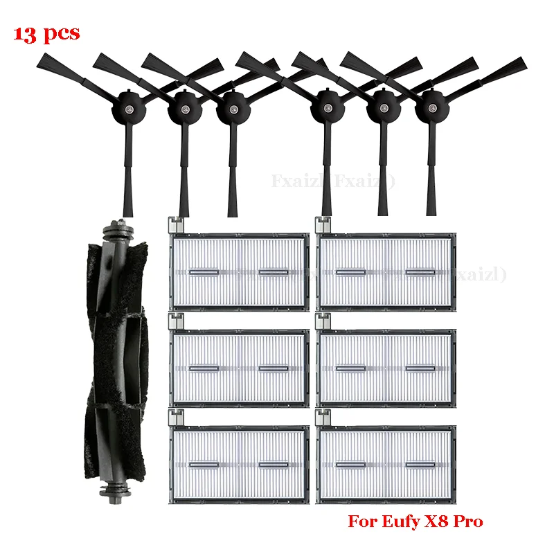 Voor Eufy X8 Pro Robot Zijborstel Hepa Filters Mop Doeken Mop Doek Rag Stofzak Stofzuiger Onderdelen Vervanging Accessoires
