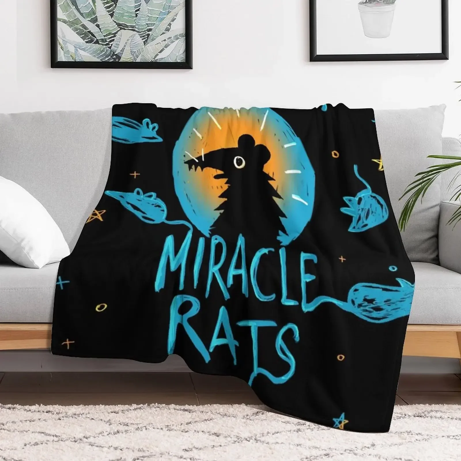 Night In The Woods Miracle Rats Throw Blanket Plush Camping Blankets