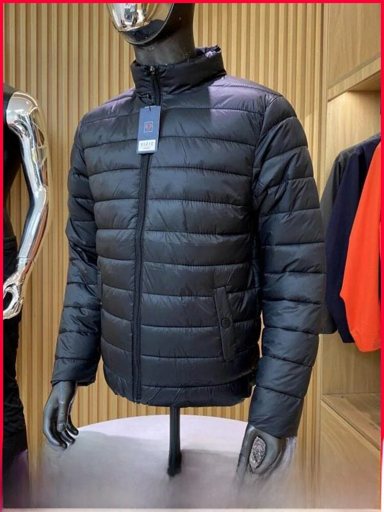 

Мужская осенне-зимняя хлопковая куртка с воротником-стойкой, теплая, на пуговицах и молнии, приталенного кроя, для отдыха, с длинными рукавами, из полиэстера