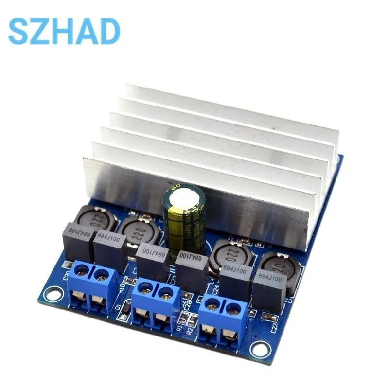 TDA7492 2 x 50W D Class High-Power Digital Amplifier Board AMP Board With Radiator