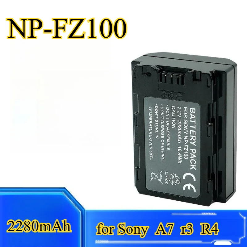 

2280mAh NP-FZ100 Suitable for Sony Camera NP-FZ100 A7r3 R4 A9A7M3 Mirrorless Camera Battery