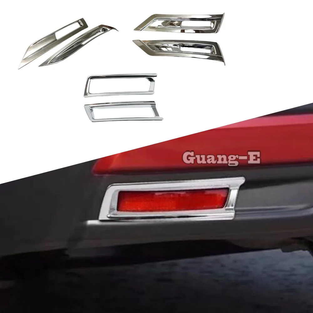 

For Nissan Kicks 2017 2018 2019 2020 2021 2022 2023 Detector ABS Chrome Cover Trim Back Tail Rear Fog Light Lamp Frame Eyebrow