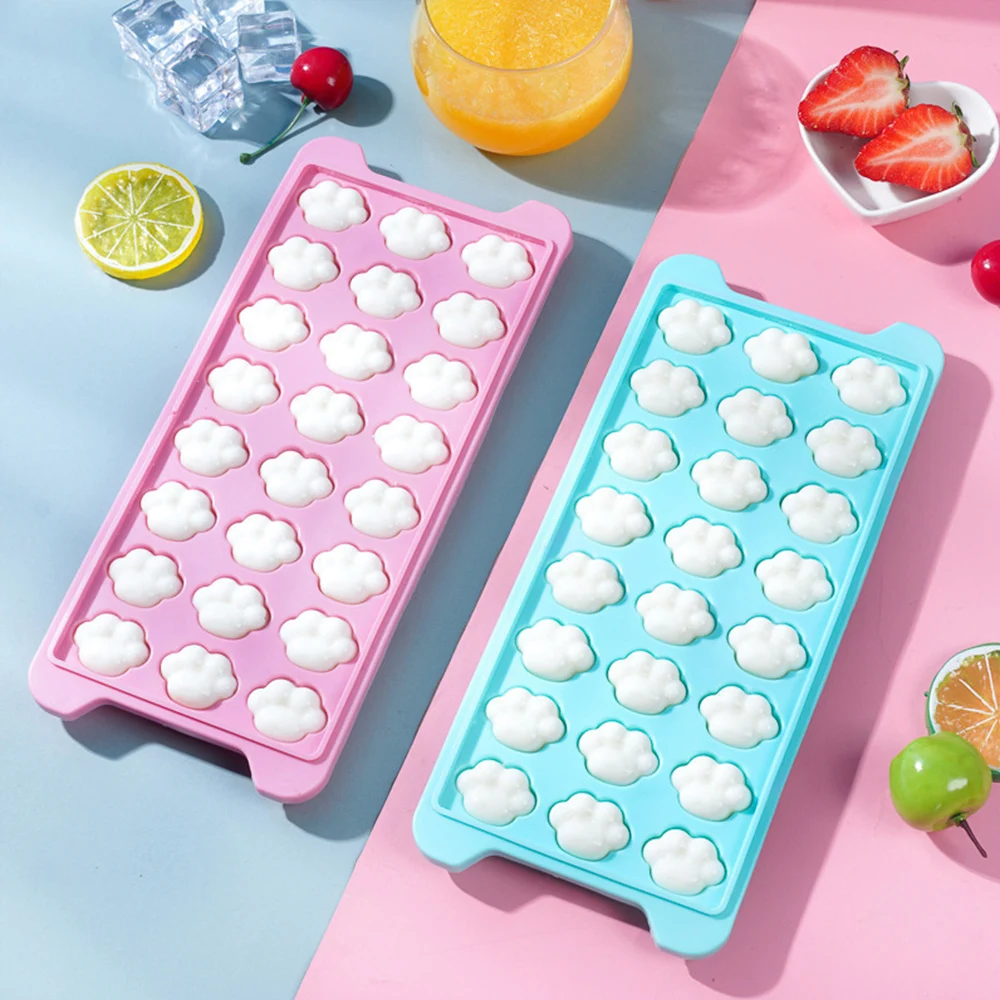 

24 Grids DIY Ice Cream Molds New Cute Reusable Silicone Ice Mold Ice Making Gifts Kitchen Tools Refrigerator Freeze Accessories