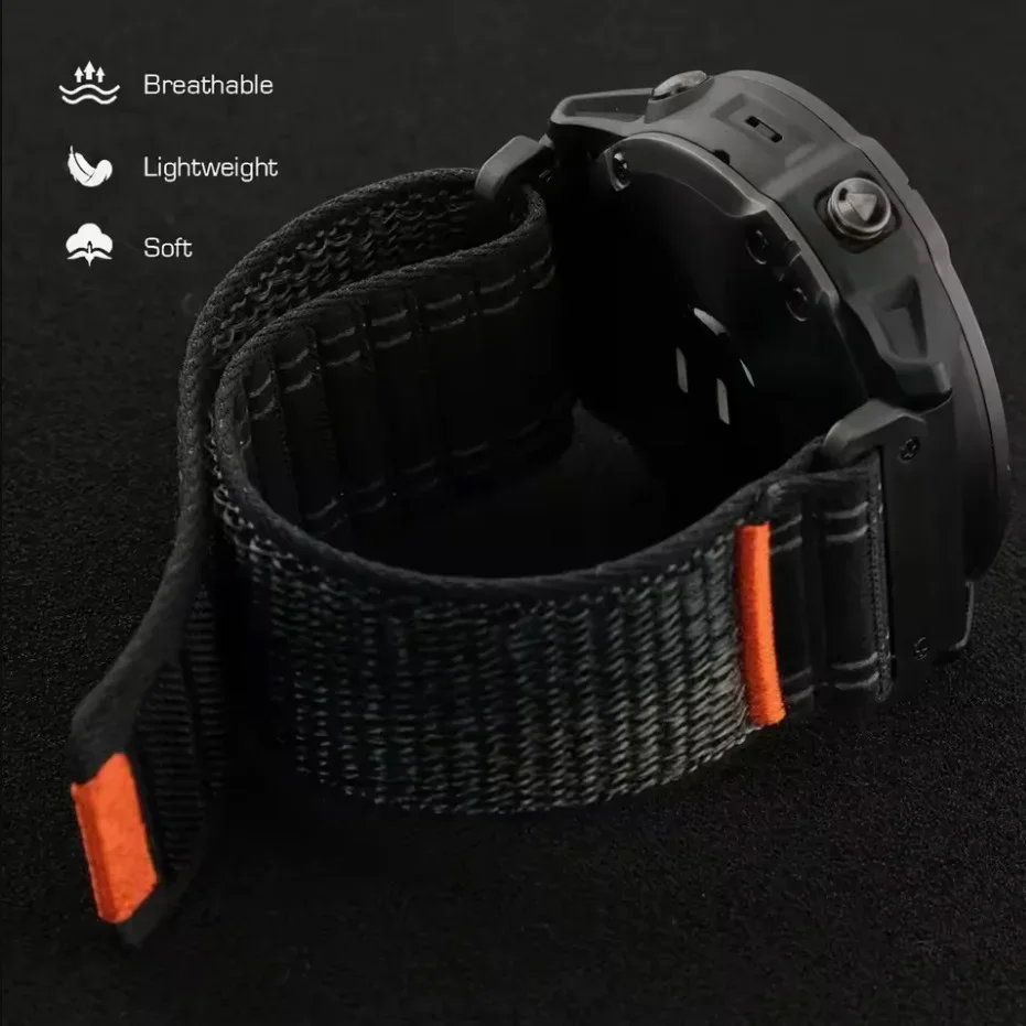 22 26 مللي متر حزام نايلون ل Garmin Fenix 8 pro E 7 7X 6X 6 Pro حزام (استيك) ساعة النسب Mk3i/غريزة 3 2X/Quatix 8 7X 6 3 سوار كوريا #3