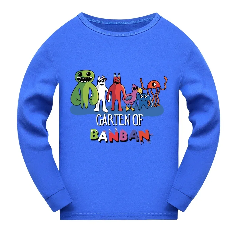 New Garden of Banban Tshirt Kids Cartoon Garten Ban T-shirt Toddler Girls Casual Innerwear Baby Boys Long Sleeve Pijama Tops