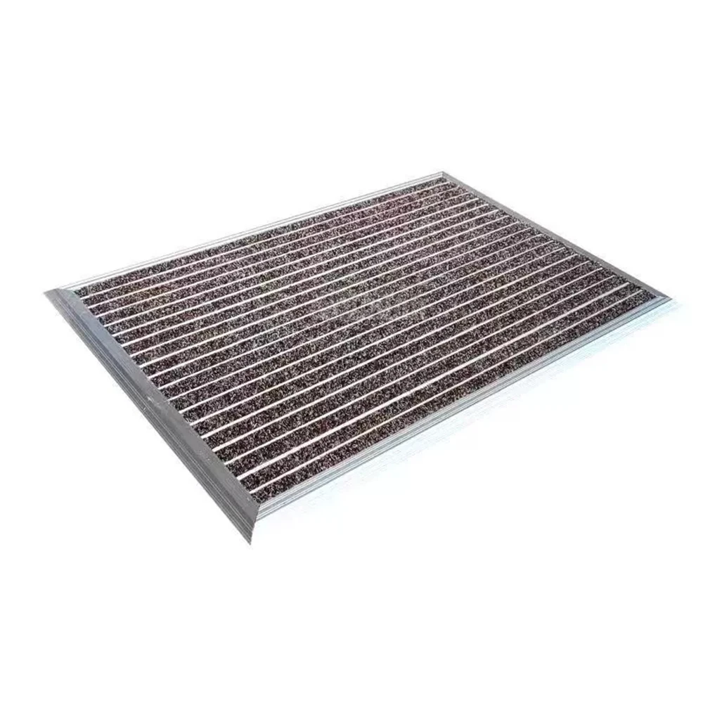 Flat Dust Removal Floor Mat Entranceways Anti-Slip Mat Outdoor Entrance Embedded Aluminum Alloy