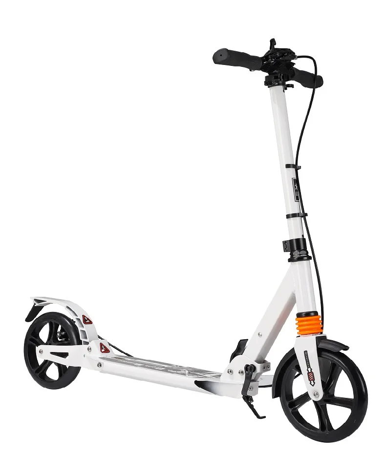 

Outdoor Use Adjustable Height Adult Comfortable Foldable with Suspension Foot Two Wheels Kick Scooter