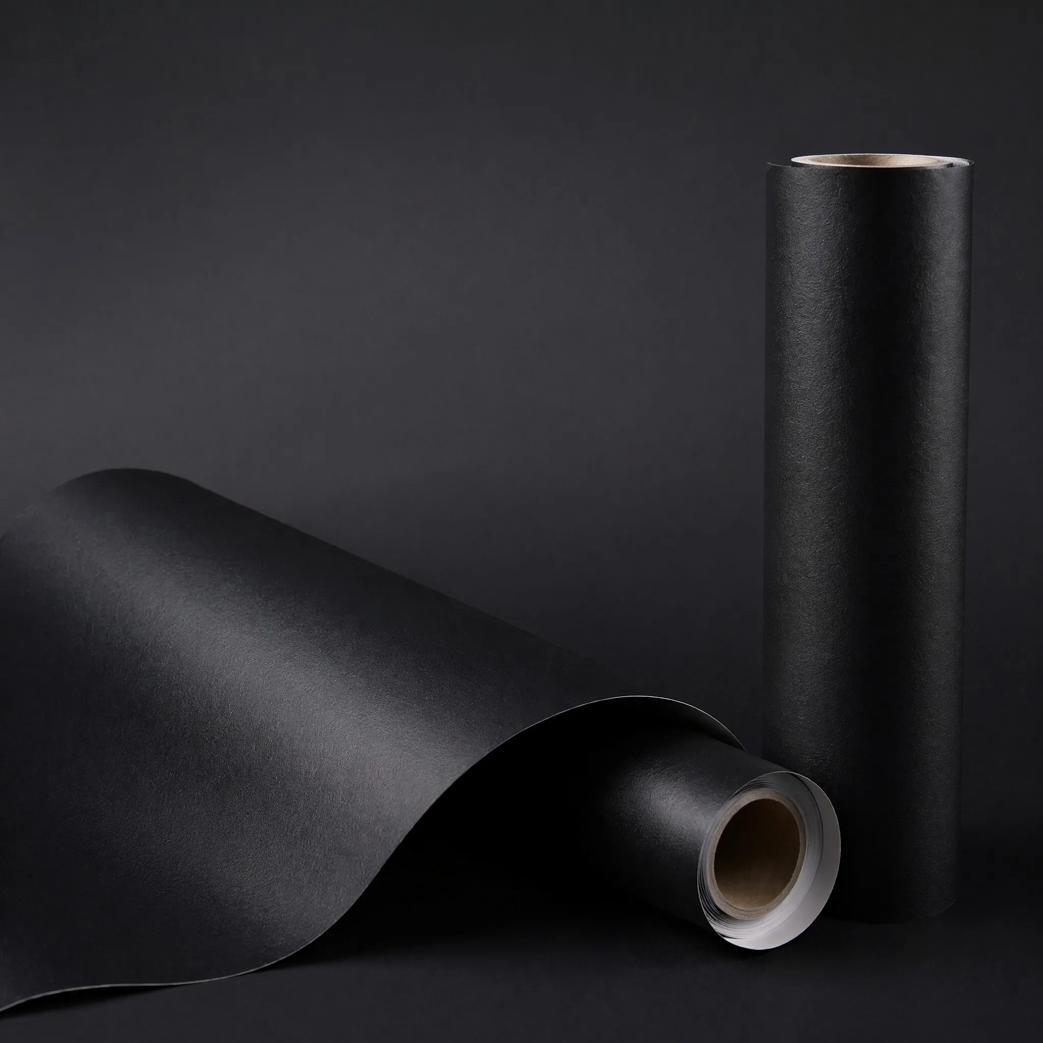 Matte Black Furniture Peel and Stick Film Waterproof Self Adhesive Vinyl for Cabinet Wardrobe Desk Refurbishment