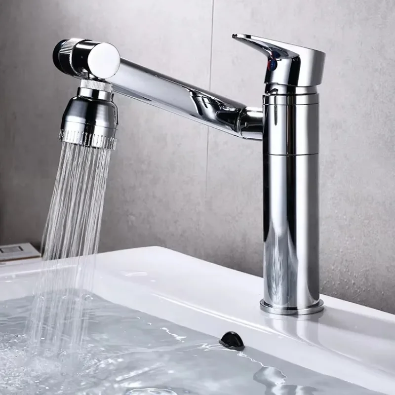 Bathroom washbasin hot and cold faucets, high-quality practical faucets, black stainless steel faucets