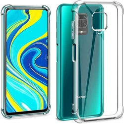 Airbag Thick Shockproof TPU Clear Case For Xiaomi Redmi Note 9 9s Note9 Pro Silicone Transparent Soft Cover Cases
