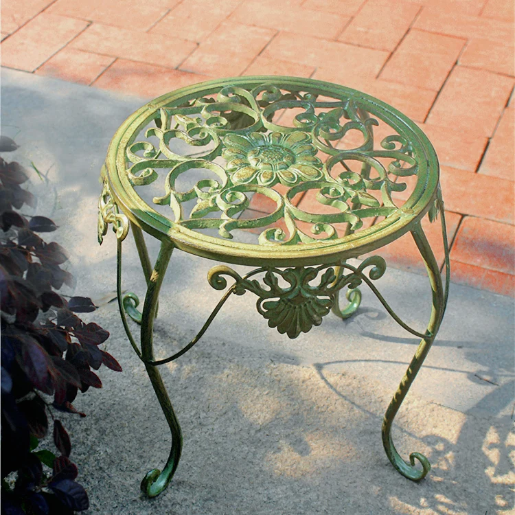 

Outdoor Garden Iron Art Flower Pot Ra Decorative Plant Holder Stand Balcony Terrace Yard Floral Display elf European Sle