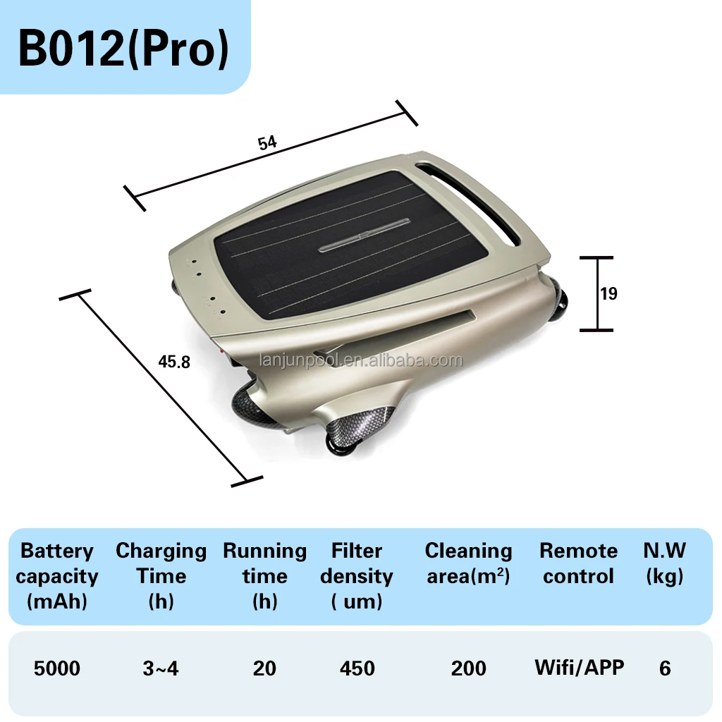 Solar-Powered Automatic Pool Skimmer | Cordless Surface Debris Cleaner With Operation And Removable Filter Basket view 6