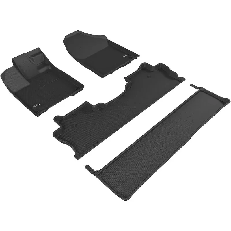 

US Custom Fit KAGU Floor Mat (BLACK) Compatible with HONDA RIDGELINE 2017-2023 - Full Set