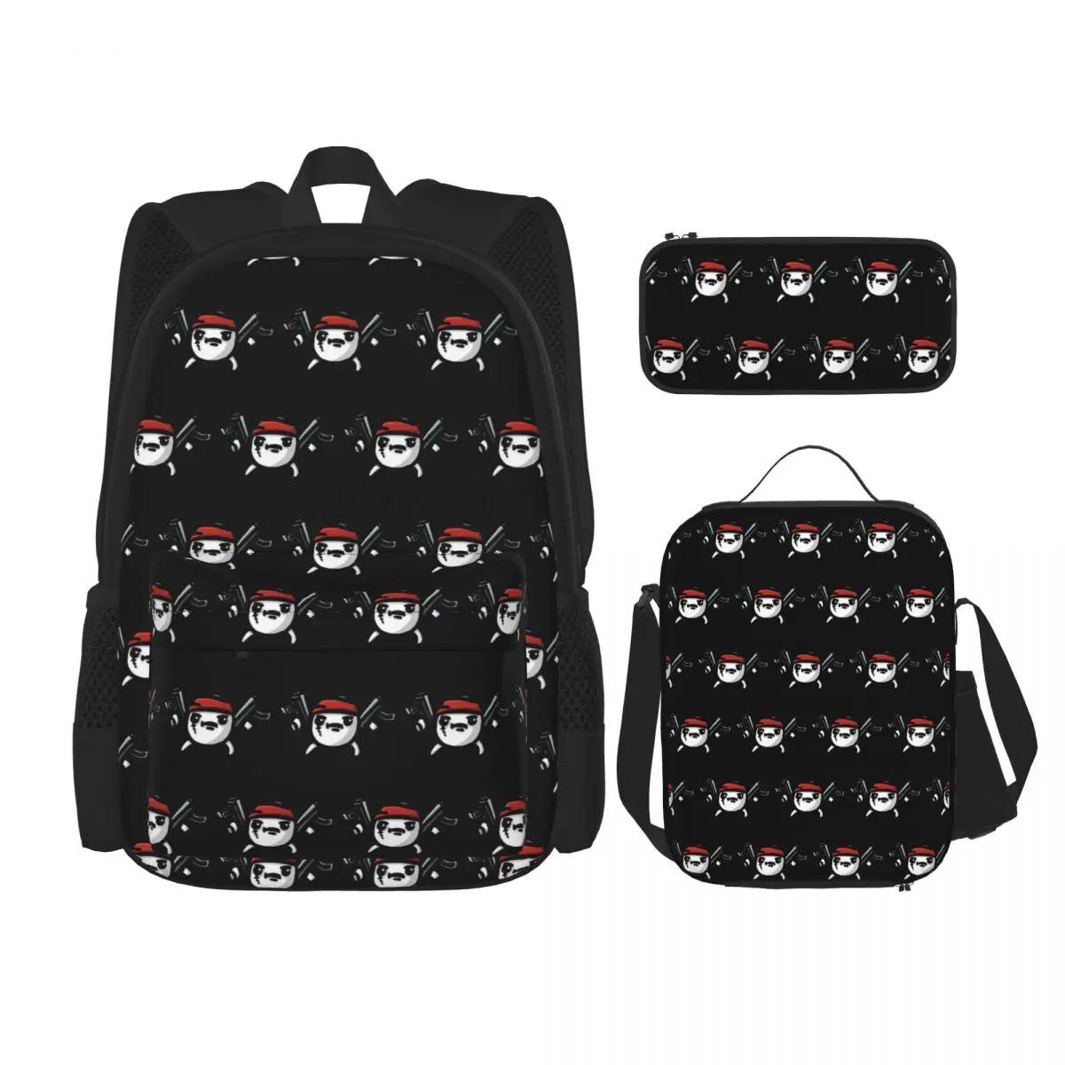 

Brotato Potato Backpacks Children Bookbag School Bags Rucksack Lunch Bag Pen Bag Three-Piece Set