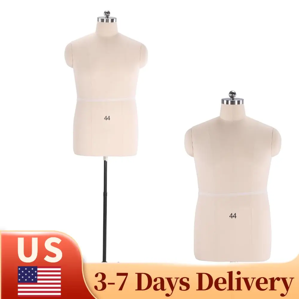 

Dress Form Mannequin Body with Stand Height Adjustable Sewing Mannequin Easy Assembly with Wheels for Tailoring