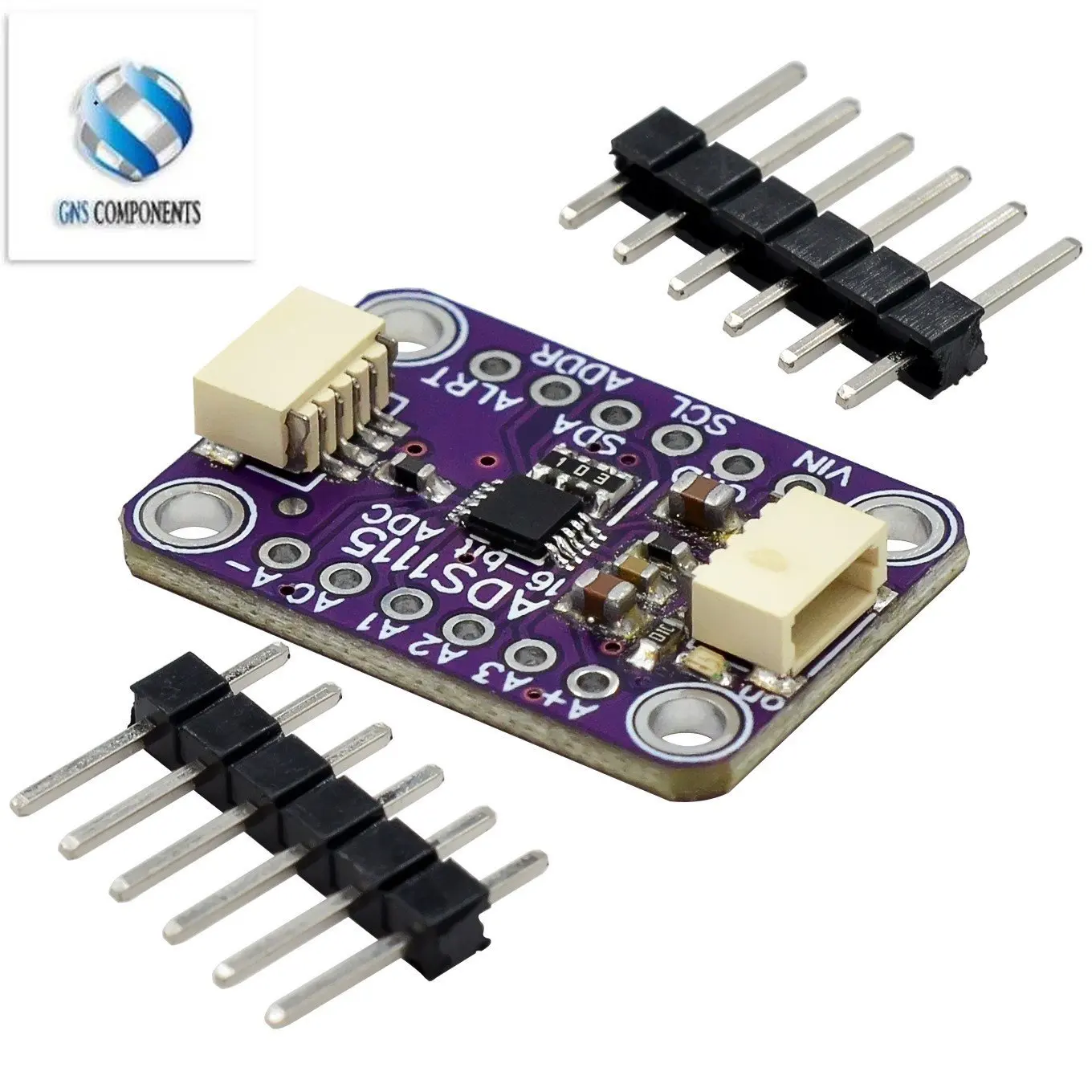 

ADS1115 16-bit ADC- 4-channel with programmable gain amplifier -STEMMA QT/Qwiic