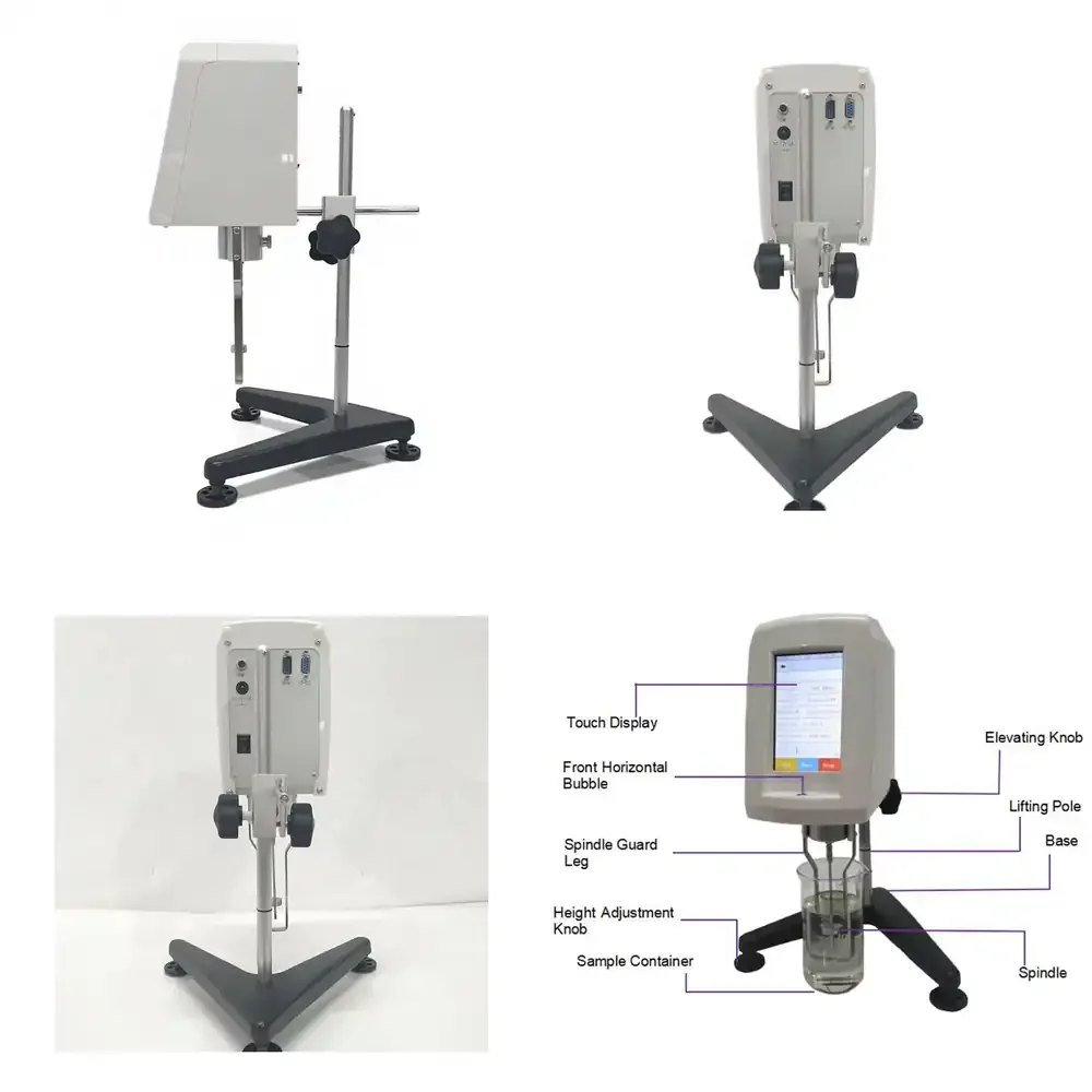 

High Precision Digital Touch Screen Viscometer Viscosity Tester for Lithium Battery Electrode Material Analysis