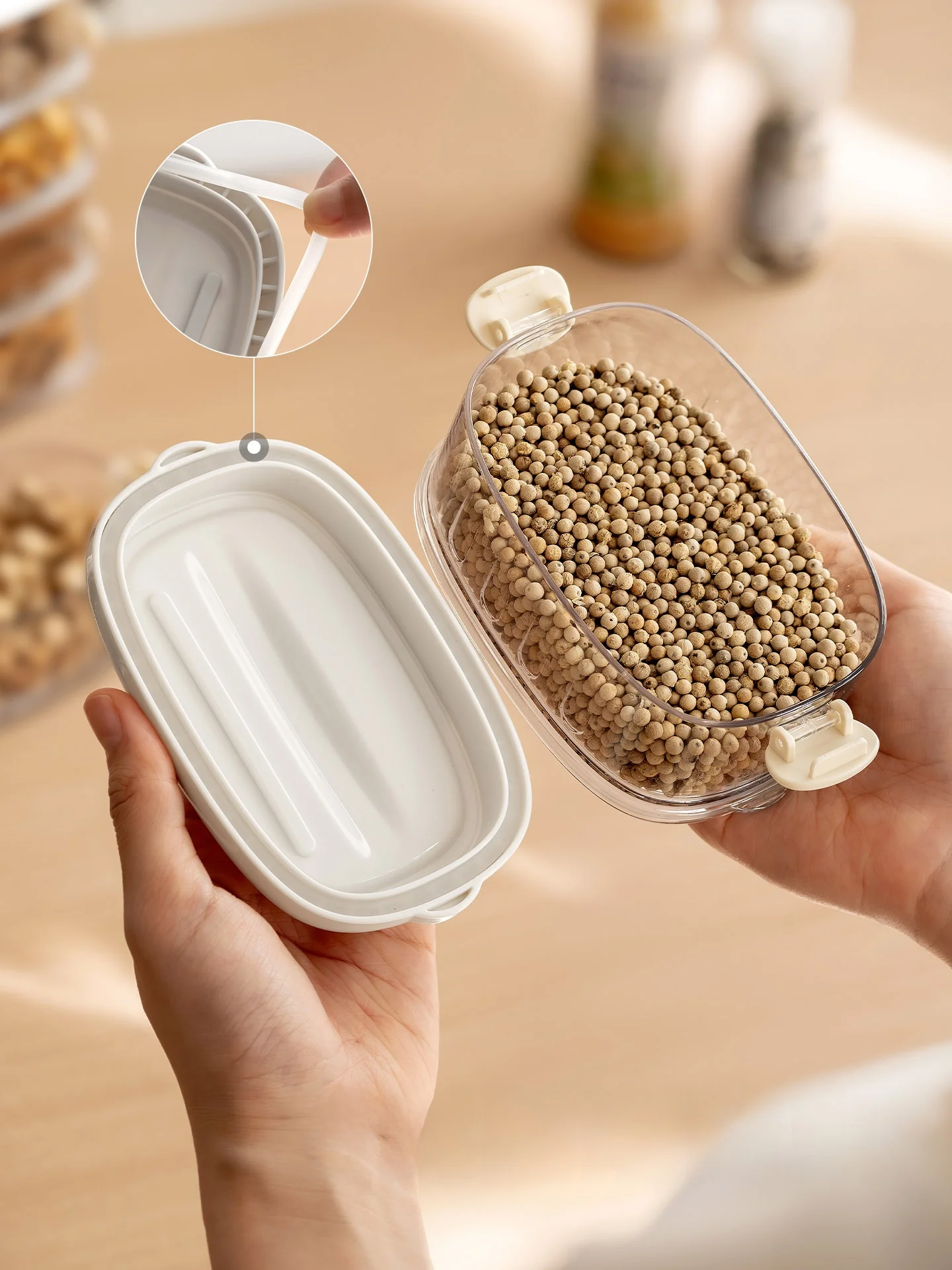 Caja de Almacenamiento de Espe - Food Snacks Corner reseña y precio