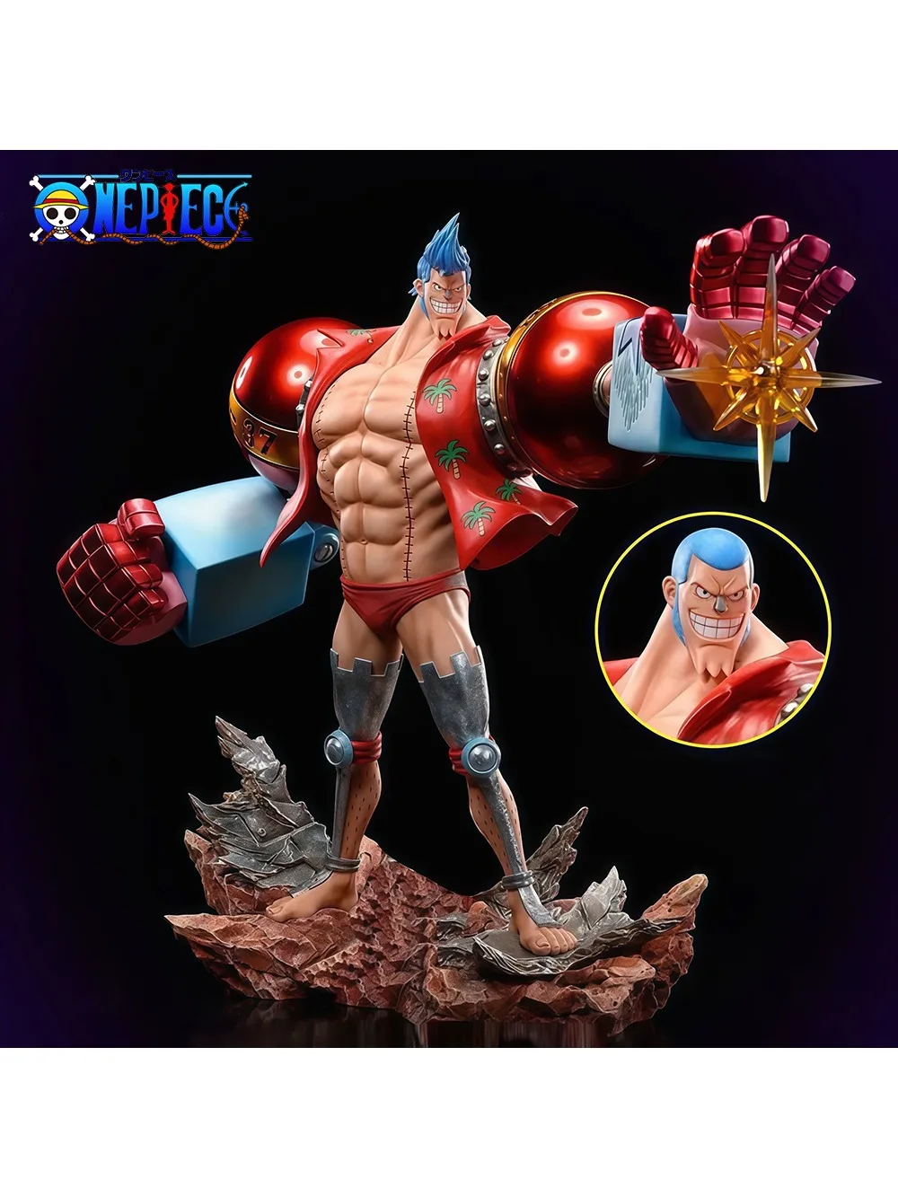 28,5 cm/11,22 in Anime One Piece Figur Franky Action-figuren Pvc Statue Desktop Ornamen Sammlung Modell Spielzeug Geschenke