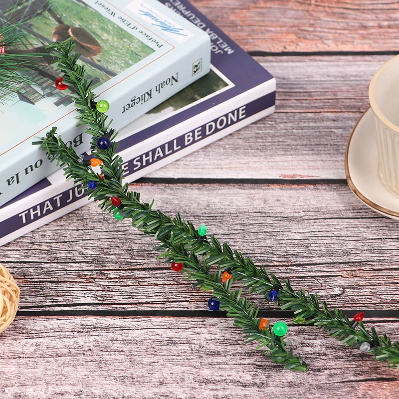 شرائط عشب مصغرة لبيت الدمية ، شريط ديكور دمية ، ديكور منزل عيد الميلاد ،