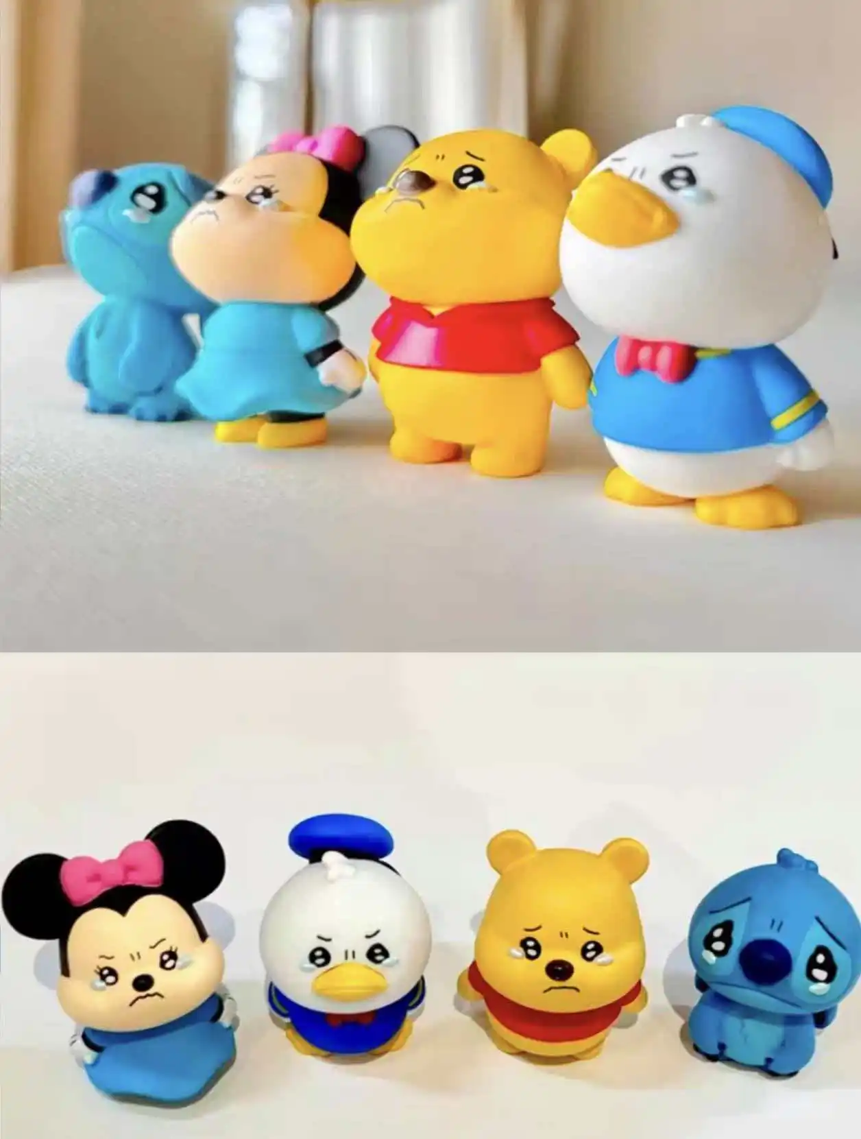 

Anime Figure Tears Welling Up In Eyes Series Blind Box Winnie Duck Stitch Kawaii Action Figure Collectible Toys Festival Gift
