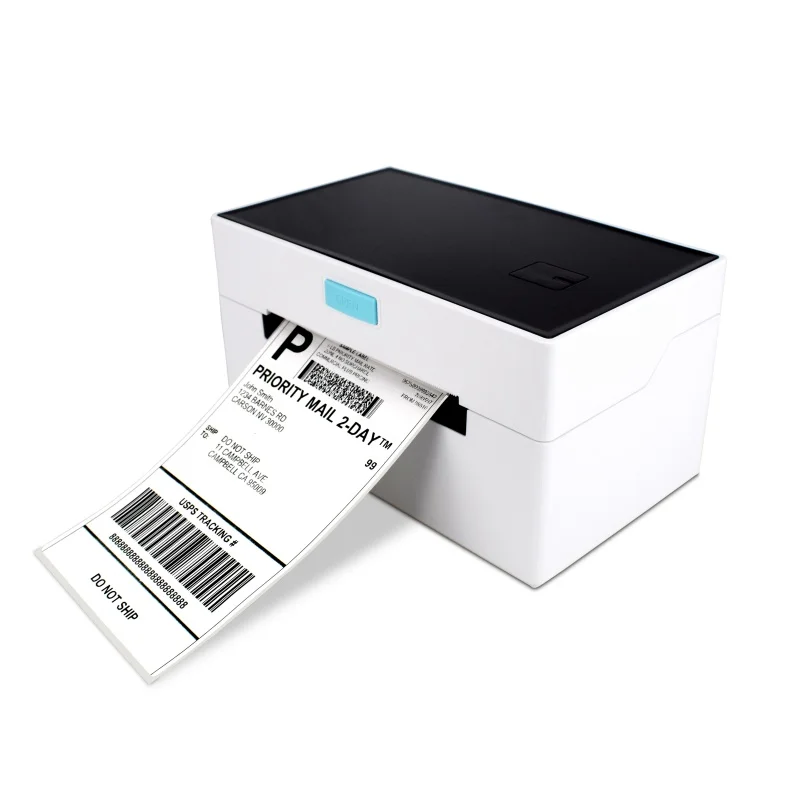 Convenient ZJ-9220 Thermal Label Printer No Paper House Design With a Tooth Cutter Tearing &The Paper Neatly Self-adhesive Label