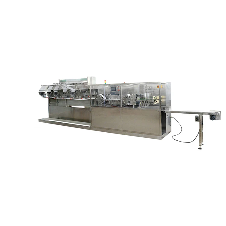 Full-automation Pocket Wet Wipes Packing Machine Small Sachet Baby Soft Wet Tissue Making Machine