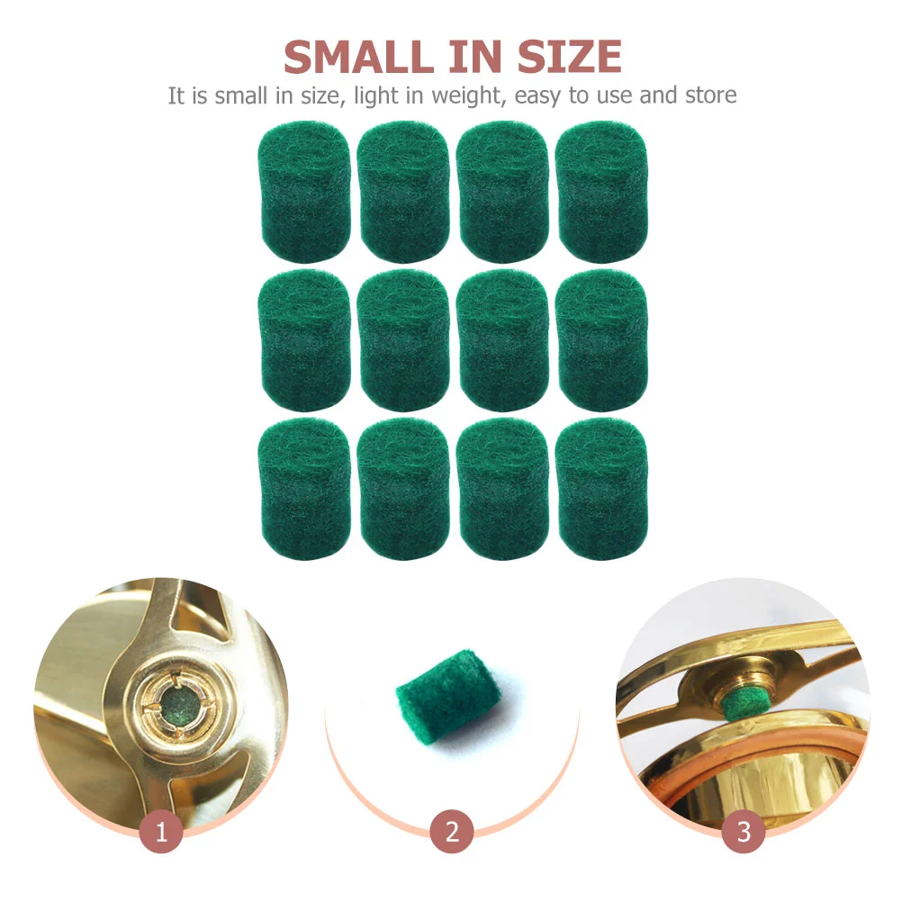 12pçs ferramenta de posicionamento de coluna de feltro de saxofone premium para tenor alto sax suprimentos de reparo almofada protetora portátil universal